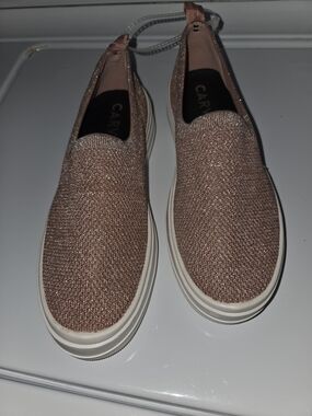 Carvela Metallic Rose Slip-On Sneakers